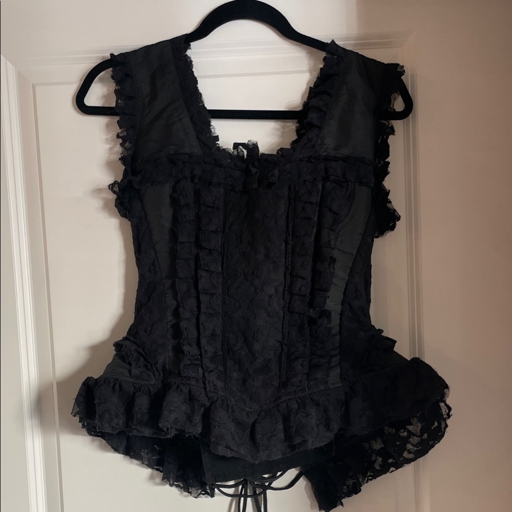 Burleska Black Lace Over-bust Corset